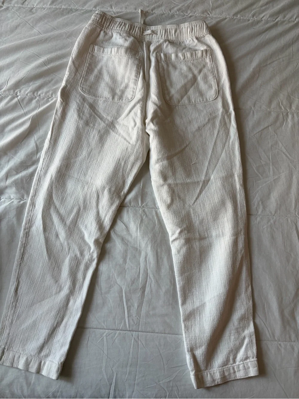 ZARA White Linen Men’s Pants